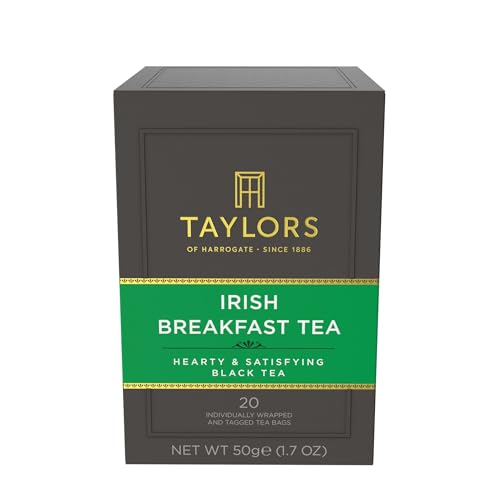 Taylors of Harrogate Spiced Christmas, Holiday Black Tea, Individually Wrapped Bags, 20 Count (Pack of 6), Deep, Festive and Spiced, Caffeinated, Enjoy Hot or Iced, 120 Teabags