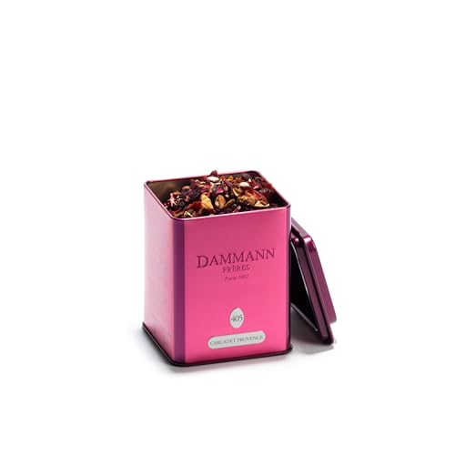 Dammann Freres Loose Leaf, Week-end à Paris, Premium Gourmet French Oolong Tea, Blend Cherry Blossom, Peach Blossom, Almond, Rose Flavors, 3.52 Ounce Tin