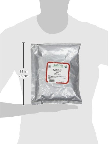 Frontier Co-op Organic China Green Tea, 1lb Bulk Bag - Chinese Green Tea Loose Leaf - Aromatic, Flavorful & Calming - Perfect for Tea & Culinary Uses