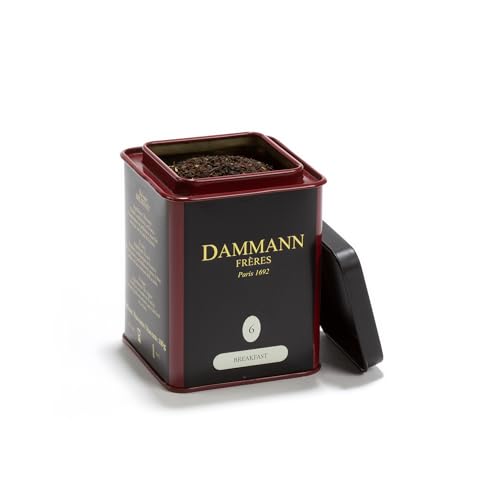 Dammann Freres Loose Leaf, Week-end à Paris, Premium Gourmet French Oolong Tea, Blend Cherry Blossom, Peach Blossom, Almond, Rose Flavors, 3.52 Ounce Tin