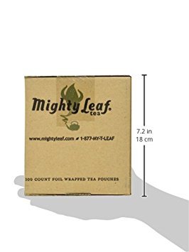 Mighty Leaf Organic Hojicha Green Tea – 100 Count Foil-Wrapped Silken Tea Pouches – Premium Roasted Japanese Green Tea with Smooth, Toasty Flavor
