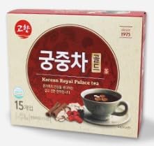 Korean Royal Palace Ssanghwa-Cha Drink Mix 궁중차 Traditional Herbal Powder with Jujube, Ginger & Ginseng | Instant Stick Packs | Naturally Caffeine-Free | DAHLORE