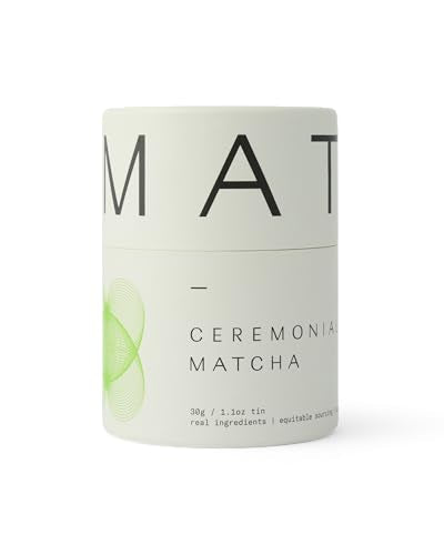 Dona First Flush Ceremonial Grade Matcha, Stone-Milled from Shizuoka, Kagoshima, and Kyoto Family Tea Estate, Hot or Iced, 1.1 Ounce Airtight Sealed Tin