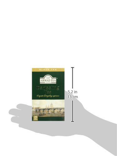 Ahmad Tea Black Tea, Darjeeling Teabags, 20 ct (Pack of 1) - Caffeinated & Sugar-Free