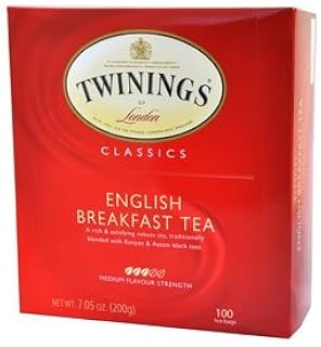 Twinings Classics English Breakfast Black Tea, 100 Tea Bags