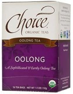 Choice Organic Teas Organic Oolong Tea, 16 BAGS (Pack of 2)