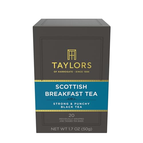 Taylors of Harrogate Spiced Christmas, Holiday Black Tea, Individually Wrapped Bags, 20 Count (Pack of 6), Deep, Festive and Spiced, Caffeinated, Enjoy Hot or Iced, 120 Teabags