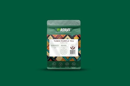 Asami Tumoi Kenyan Purple Tea 100g | Organic Loose Leaf Tea | Low Caffeine & High Antioxidants African Herbal Tea | Non-GMO Natural Purple Teas | Refreshing Light-Bodied Flavor | 50+ Cups