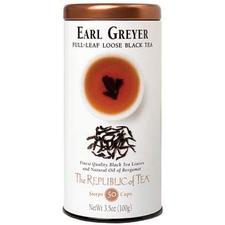 The Republic of Tea Black Full-Leaf Loose Tea (Earl Greyer Black, 3.5 oz Refill Bag)