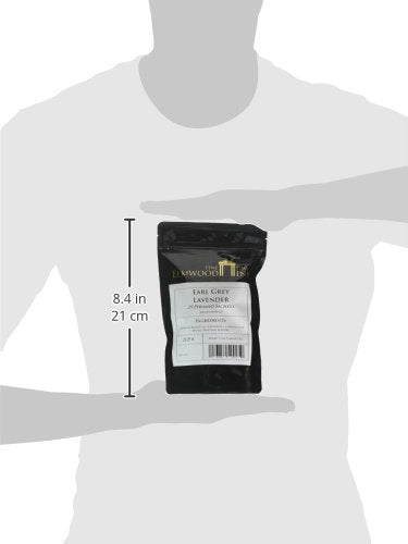 Elmwood Inn Fine Teas, Earl Grey Lavender Black Tea, 25 Pyramid Sachet Tea Bags