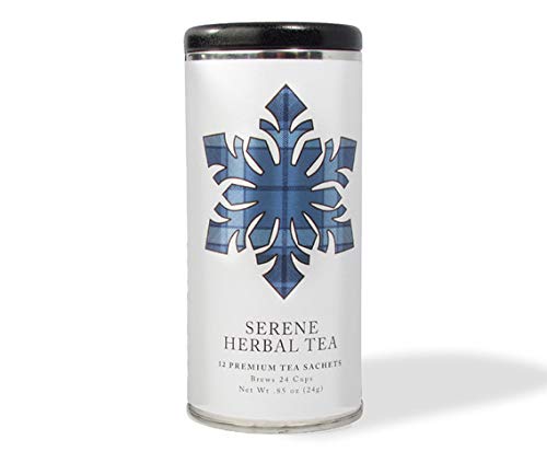 Winter Wonderland Tea by La Tea Dah (Serene Herbal Tea), Gourmet Holiday Tea for Christmas, Hanukkah, and New Years, Caffeine Free, Christmas Tea Gift (12 Sachets)