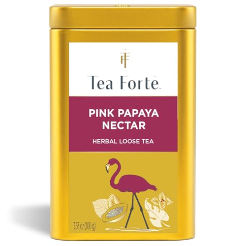 Tea Forte Winter Chai Premium Loose Leaf Caffeine-Free Herbal Tea Blend Canister, Makes 35-50 Cups