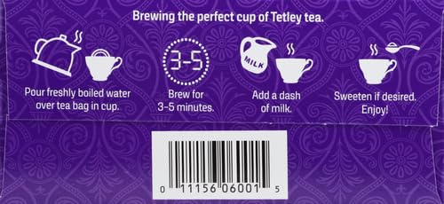Tetley British Blend Premium Black Tea, Regular, 80 Teabags (Pack of 1)