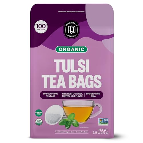 FGO Organic Jasmine Pearl Green Tea, Four Ounce, Loose Leaf, Resealable Bag, Packaging May Vary (Pack of 1)
