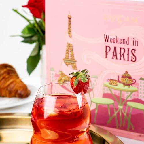 VAHDAM, Weekend in Paris Tea Gift Set for Mom | Mother’s Day Gift - 9 Assorted Teas | Travel Edition Gift Box | Natural Ingredients Luxury Tea Set | Gluten Free, Non-GMO