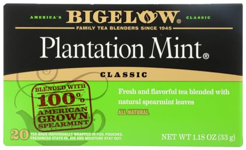 Bigelow Tea Cranberry Harvest Herbal Tea, Caffeine Free Tea with Cranberry and Spice, Holiday and Christmas Tea, 18 Count Box (Pack Of 6), 108 Total Tea Bags