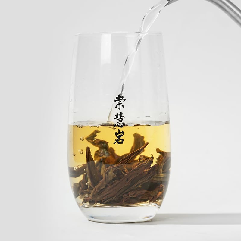 Premium Da Hong Pao Wuyi Rock Tea [A] - Traditional Crafted Loose Leaf Chinese Oolong Tea - 2g/8g x 12 Infusions - 崇慧岩大红袍603(8g *12, Floral and Fruity Aroma)