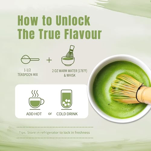 SUKIMI Organic Ceremonial Matcha Powder, First Harvest Ceremonial Grade Matcha, Smooth Green Tea Powder for Daily Drinking, USDA Organic, Non-GMO