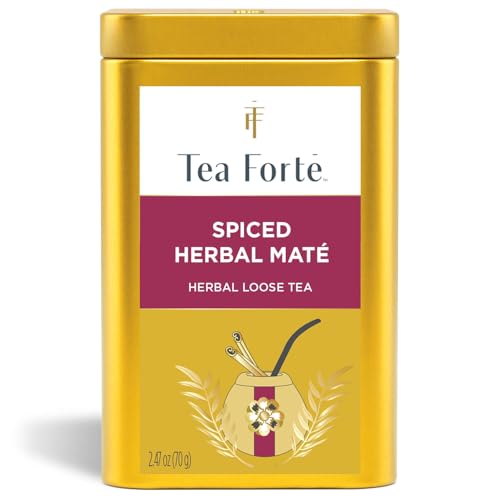 Tea Forte Winter Chai Premium Loose Leaf Caffeine-Free Herbal Tea Blend Canister, Makes 35-50 Cups