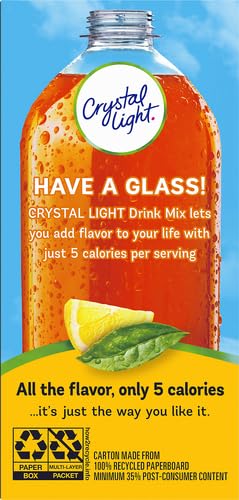 Crystal Light Powdered Drink Mix, Sugar Free Lemon Iced Tea, 0.07 oz