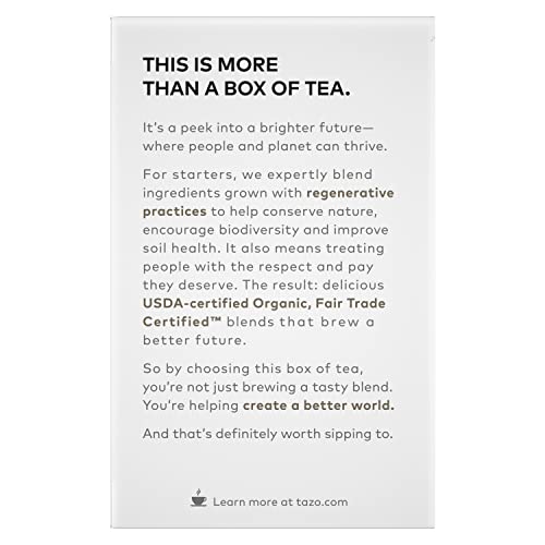 TAZO Organic Awake English Breakfast Black Tea, Black tea with Caffeine, 16 Total Bags