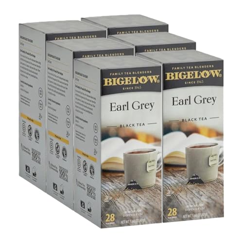 Bigelow Tea Cranberry Harvest Herbal Tea, Caffeine Free Tea with Cranberry and Spice, Holiday and Christmas Tea, 18 Count Box (Pack Of 6), 108 Total Tea Bags