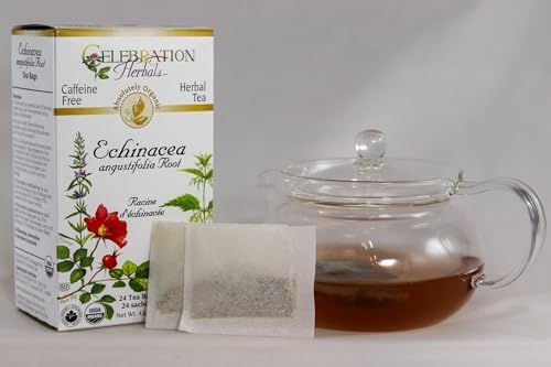 Celebration HERBALS Echinacea ANG Herb Tea Organic 24 Bag, 0.02 Pound