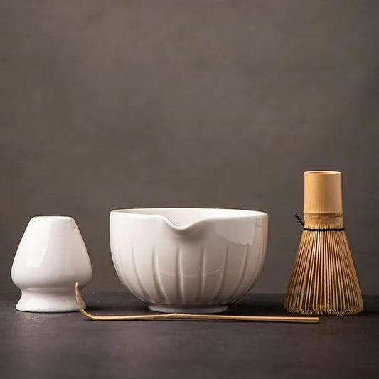Tang PIN Matcha Set - Match Bowl and Whisk,15 OZ, Matcha Scoop, Matcha Whisk Stand (Chasen Holder)