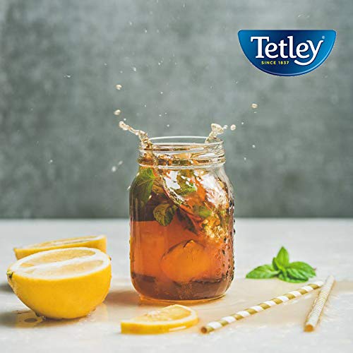 Tetley Black Tea, Decaffeinated Iced Tea Blend, Family Size, 24 Square Tea Bags (Pack of 1)