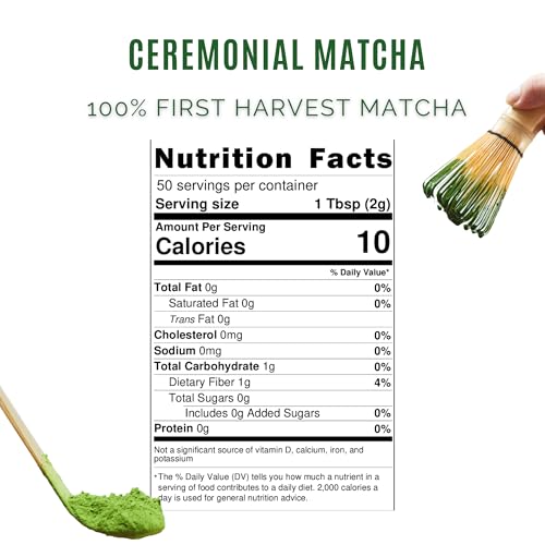 Satoen Authentic Japanese Ceremonial Grade Matcha Powder - Ceremonial Matcha Green Tea Powder from 100% Spring Premium First Harvest - Crafted for Matcha Straight Tea (100g)