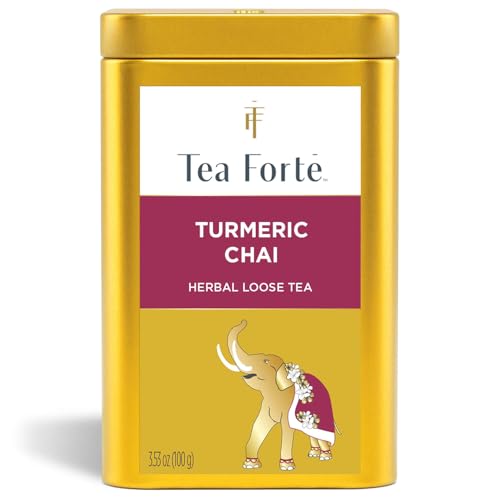 Tea Forte Winter Chai Premium Loose Leaf Caffeine-Free Herbal Tea Blend Canister, Makes 35-50 Cups