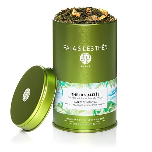 Palais des Thés - Grand Jasmine Chun Feng - Jasmine Green Tea - Premium Loose Leaf, Serves 20-25 Cups - 3.5oz Tin