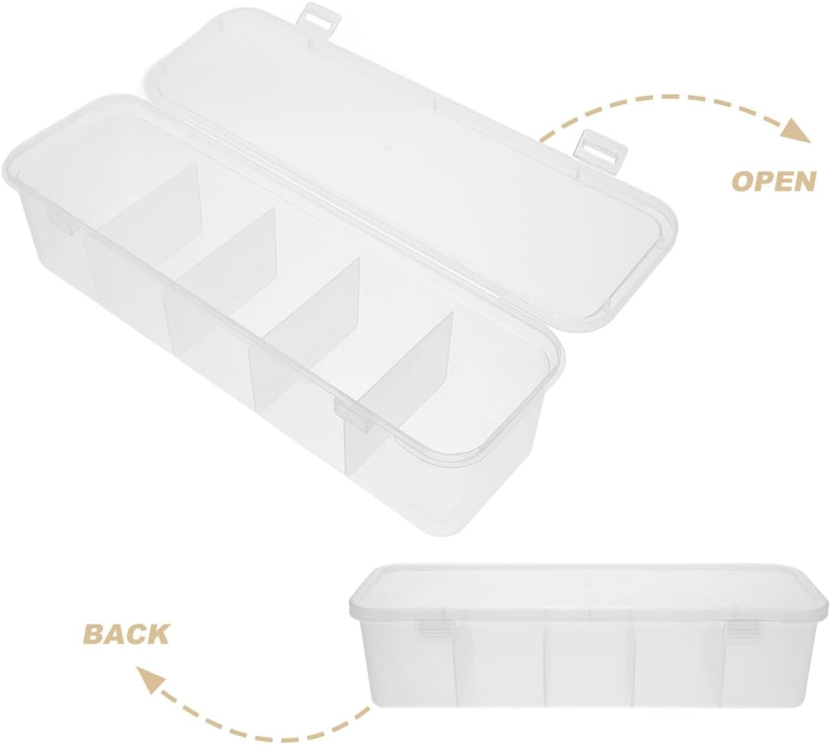 Tea Bag Organizer Box with Lid Multi-Grid Tea Bag Holder and Sugar Packet Organizer for Counter Compact Storage Box for Kitchen Coffee Station Office Bar 11.22 X 3.54 X 2.63 in