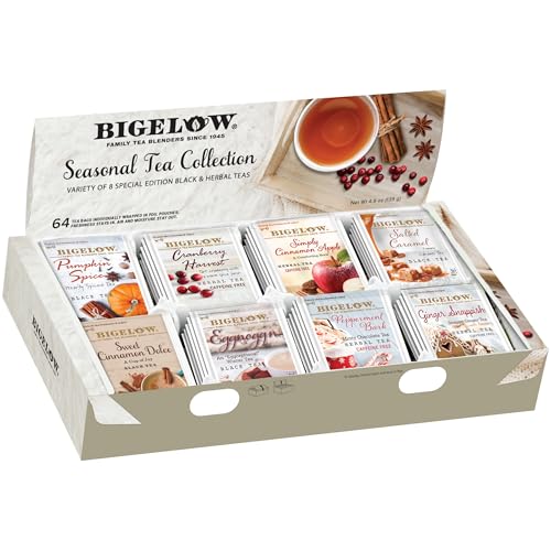 Bigelow Tea Cranberry Harvest Herbal Tea, Caffeine Free Tea with Cranberry and Spice, Holiday and Christmas Tea, 18 Count Box (Pack Of 6), 108 Total Tea Bags