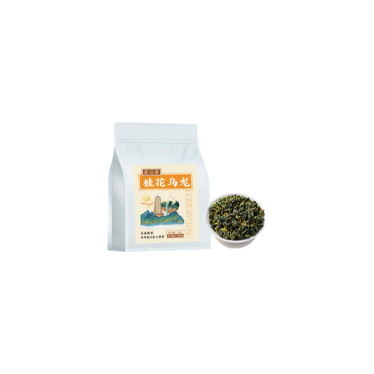 桂花乌龙安溪铁观音 Chinese Tieguanyin Oolong Tea 乌龙茶明前头采 Natural Loose Leaf Tea,Chinese Tea, Sulfur Free 【白色大标八角袋桂花乌龙】1袋共250g Flower tea,dark tea,loose tea