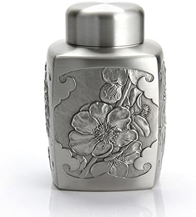 Royal Selangor Hand Finished Four Gentlemen Collection Pewter Airtight Tea/Coffee Caddy (L) Gift