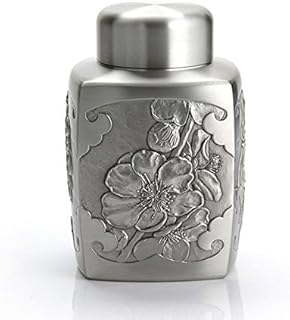 Royal Selangor Hand Finished Four Gentlemen Collection Pewter Airtight Tea/Coffee Caddy (L) Gift