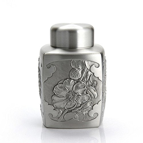 Royal Selangor Hand Finished Four Gentlemen Collection Pewter Airtight Tea/Coffee Caddy (L) Gift