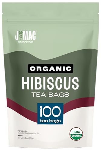 J Mac Botanicals, Organic Lemongrass Tea Bags (50 Count) - Certified by Organic Certifiers, Inc. - Quality Tea From Nile Valley, Egypt, Packaged in the USA
