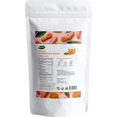 Oxify Organic Turmeric Root Herbal Loose Tea- 16 oz (16 oz, Turmeric)