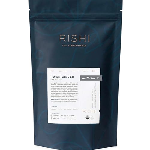 Rishi Tea Peach Blossom White Herbal Blend - Organic & Low Caffeine Loose Leaf Tea - 8.81 Ounces, 32+ Servings