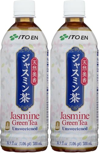 Ito En Jasmine Green Tea Unsweetened 16.9 Fluid Ounce (Pack of 12), 0 Calories…