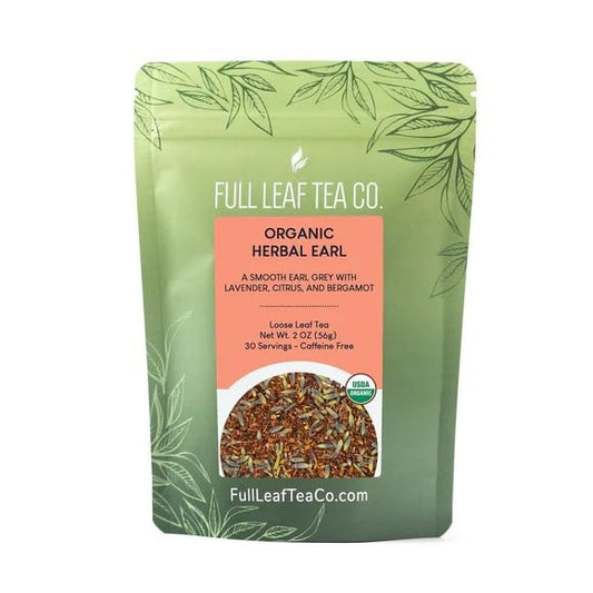 Organic Herbal Earl Loose Leaf Tea - 2oz Bag (Approx. 30 Servings) | Full Leaf Tea Co.