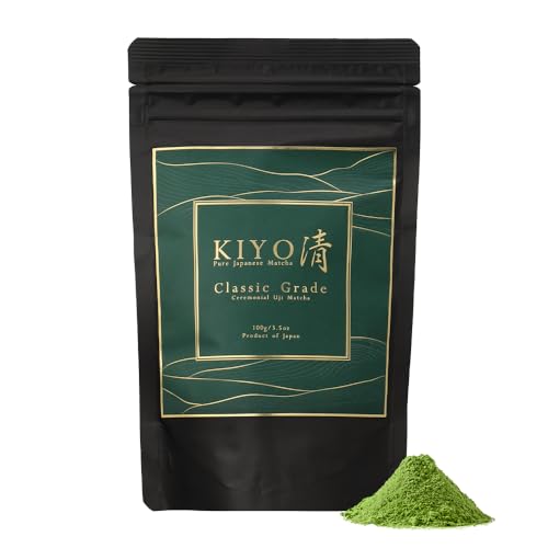 Kiyo Matcha Signature Grade Shuga Ceremonial Uji Matcha - Pure Japanese First Harvest Ceremonial Grade Matcha Green Tea Powder from Uji, Japan (40g/1.41oz)