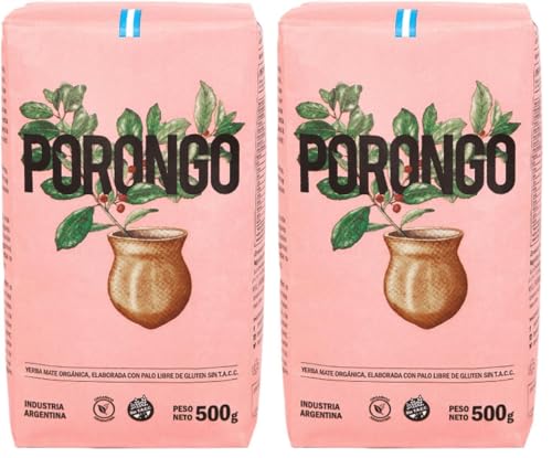 Porongo Organic Yerba Mate (1 lb / 500 g) Loose Leaf – Authentic Argentine Herbal Tea, Air-Dried & Organic