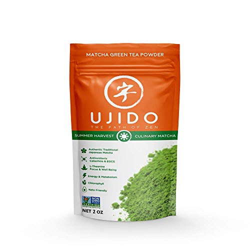 Ujido Summer Harvest Culinary Matcha, 2 oz., 46 Servings – Culinary Grade Japanese Matcha Powder – Gluten Free & Keto Friendly – Smooth, Mellow Flavor – for Teas, Lattes, Cooking, & Baking