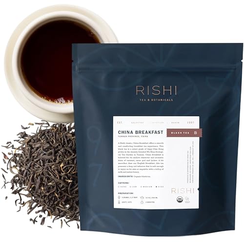 Rishi Tea Peach Blossom White Herbal Blend - Organic & Low Caffeine Loose Leaf Tea - 8.81 Ounces, 32+ Servings