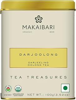 Makaibari Tea Treasures Darjoolong Oolong Tea Tin Caddy 100gm