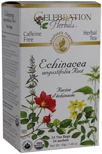 Celebration HERBALS Echinacea ANG Herb Tea Organic 24 Bag, 0.02 Pound
