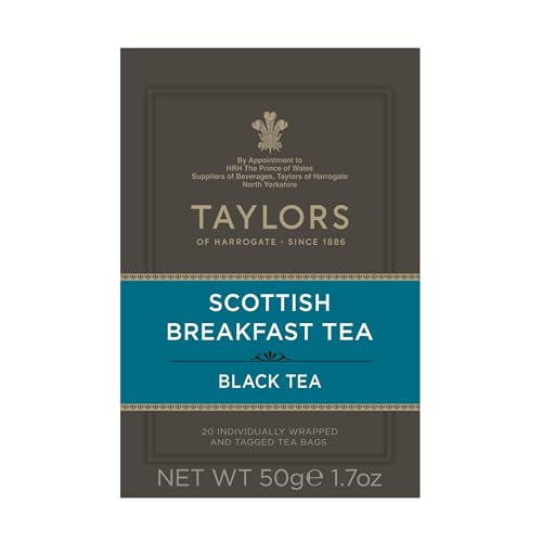 Taylors of Harrogate Spiced Christmas, Holiday Black Tea, Individually Wrapped Bags, 20 Count (Pack of 6), Deep, Festive and Spiced, Caffeinated, Enjoy Hot or Iced, 120 Teabags